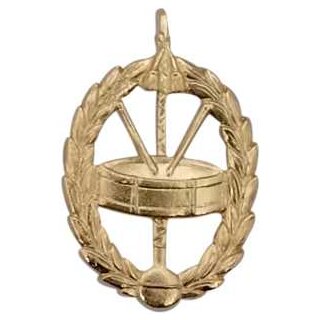 Abzeichen 12702 Lyra vergoldet mit Splint