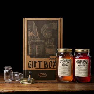 2er Geschenkbox NUSS & FRUCHT (HN-WB 2x700ml+2x50 ml Shotgläser + Ausgießer)