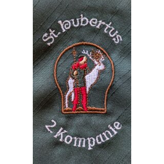 Schützenkrawatte, St. Hubertus, Seidenstruktur, 2. Kompanie