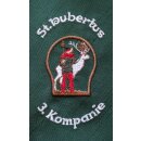 Schützenkrawatte, St. Hubertus, Seidenstruktur, 3....