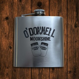 Flachmann Edelstahl inkl. Gravur O´Donnell