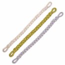 Mützenkordel, aus 3 mm Soutache geflochten goldfarben
