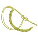 Fangschnüre, 1 Breitgeflecht, 2 Schlingen, ohne Stifte silber